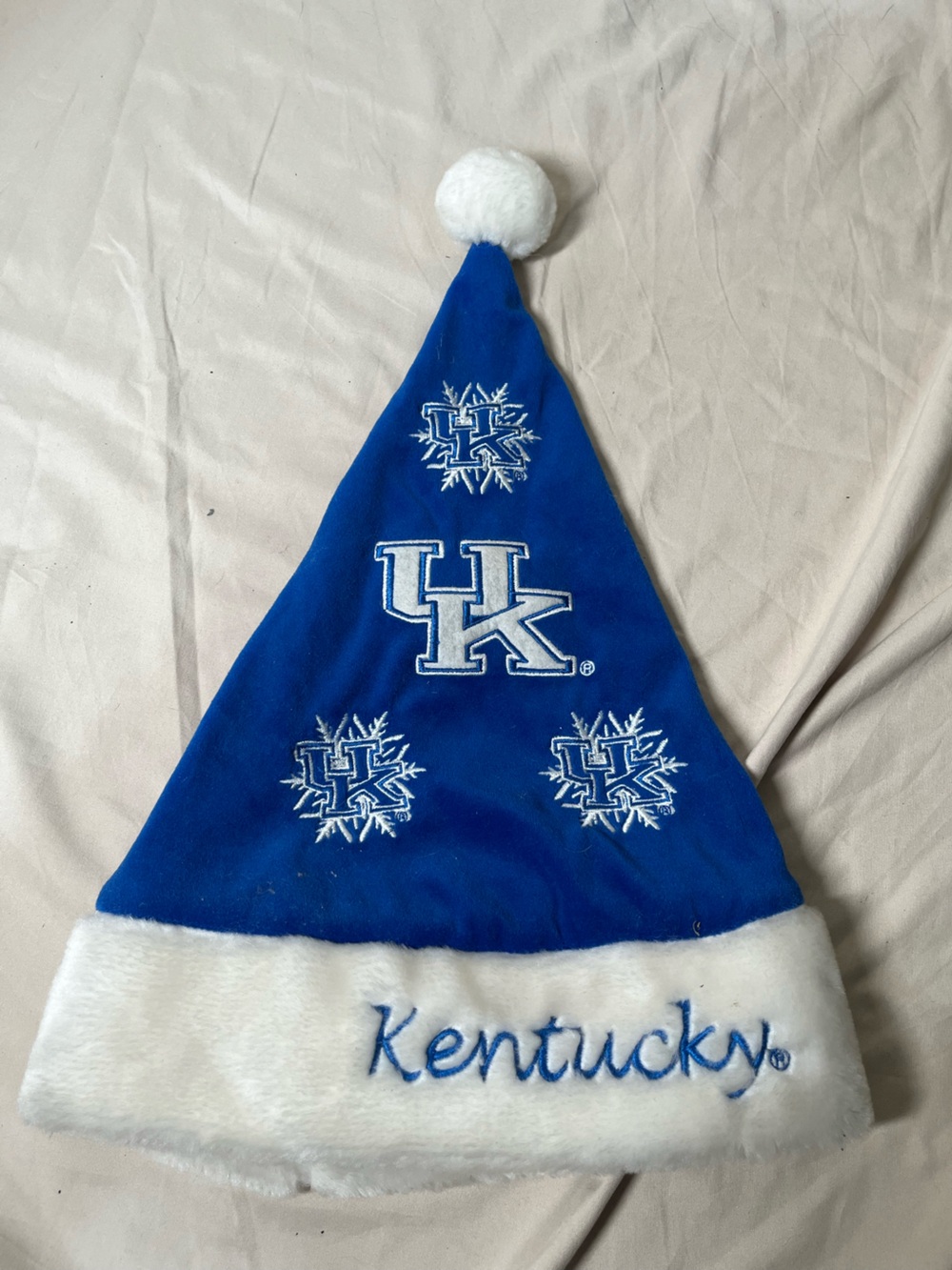 University of Kentucky Blue Holiday Santa Hat